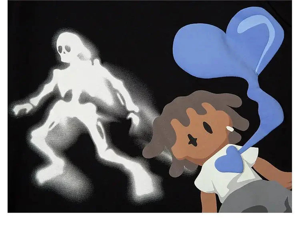 Oversized Graffiti Print T-Shirt